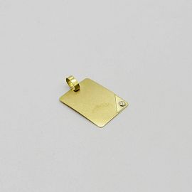 MEDALLA 15x19MM APLIQUE /O.AMARILLO